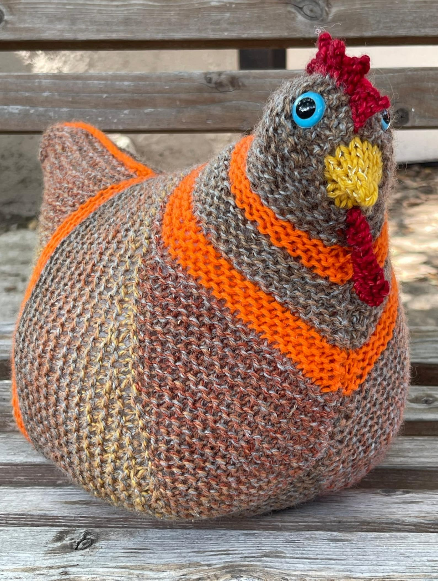 Emotional Support Chicken Knitting Pattern