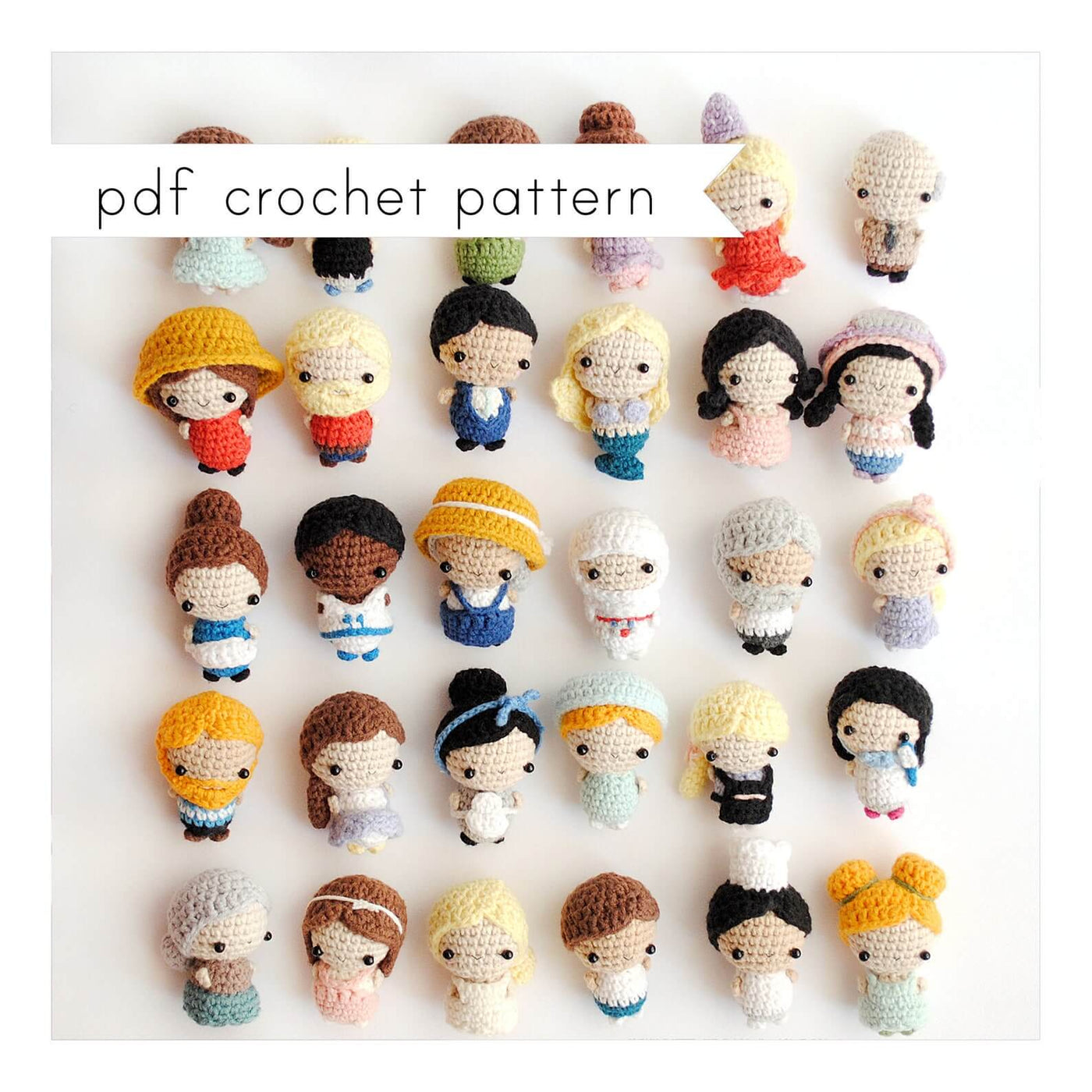 32 Cute Little Kids Crochet Pattern | 2" (6cm)