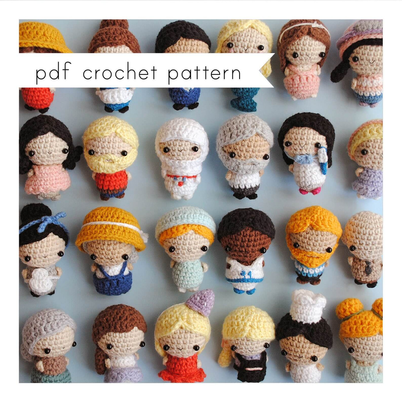 32 Cute Little Kids Crochet Pattern | 2" (6cm)