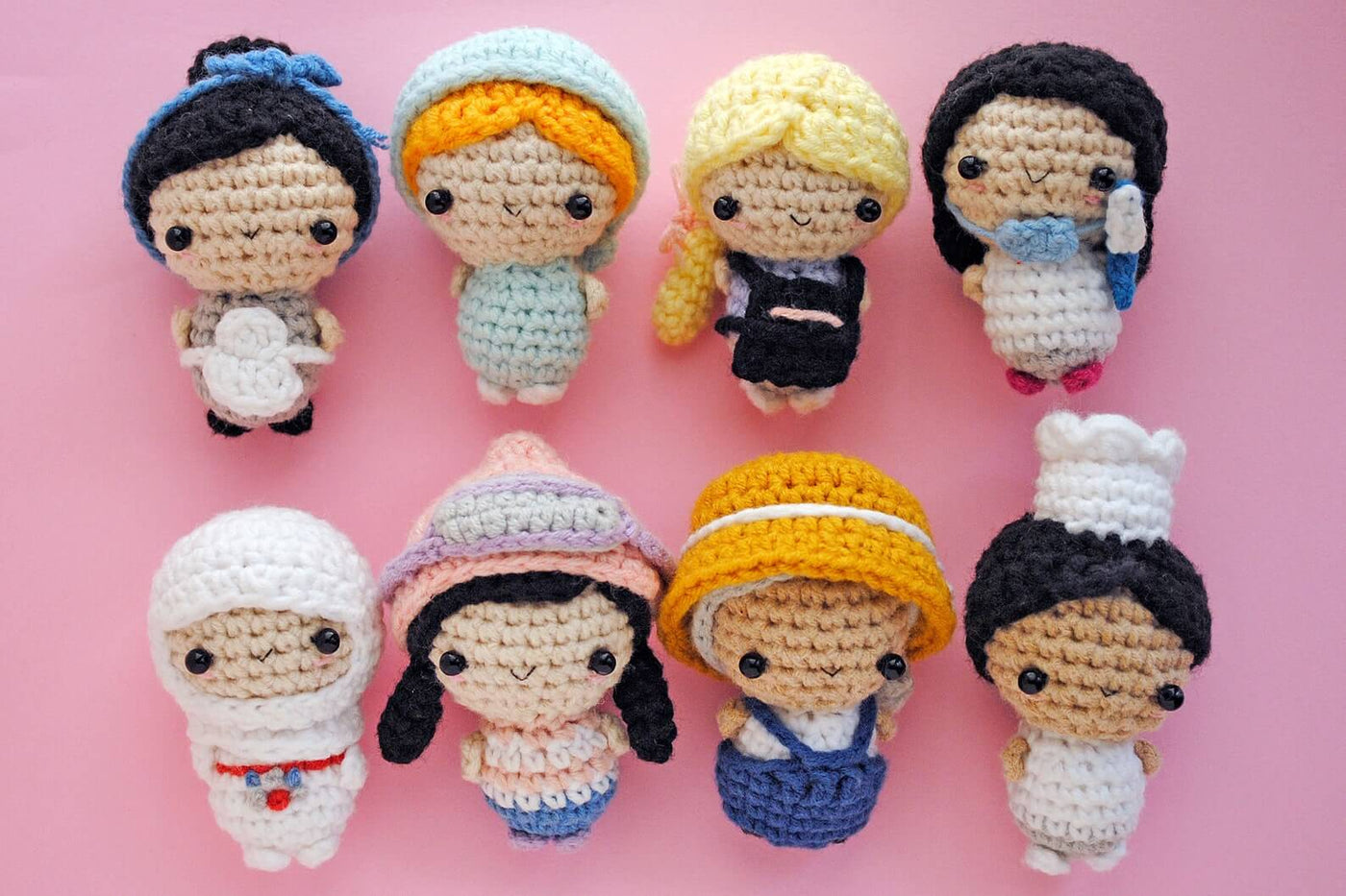 32 Cute Little Kids Crochet Pattern | 2" (6cm)