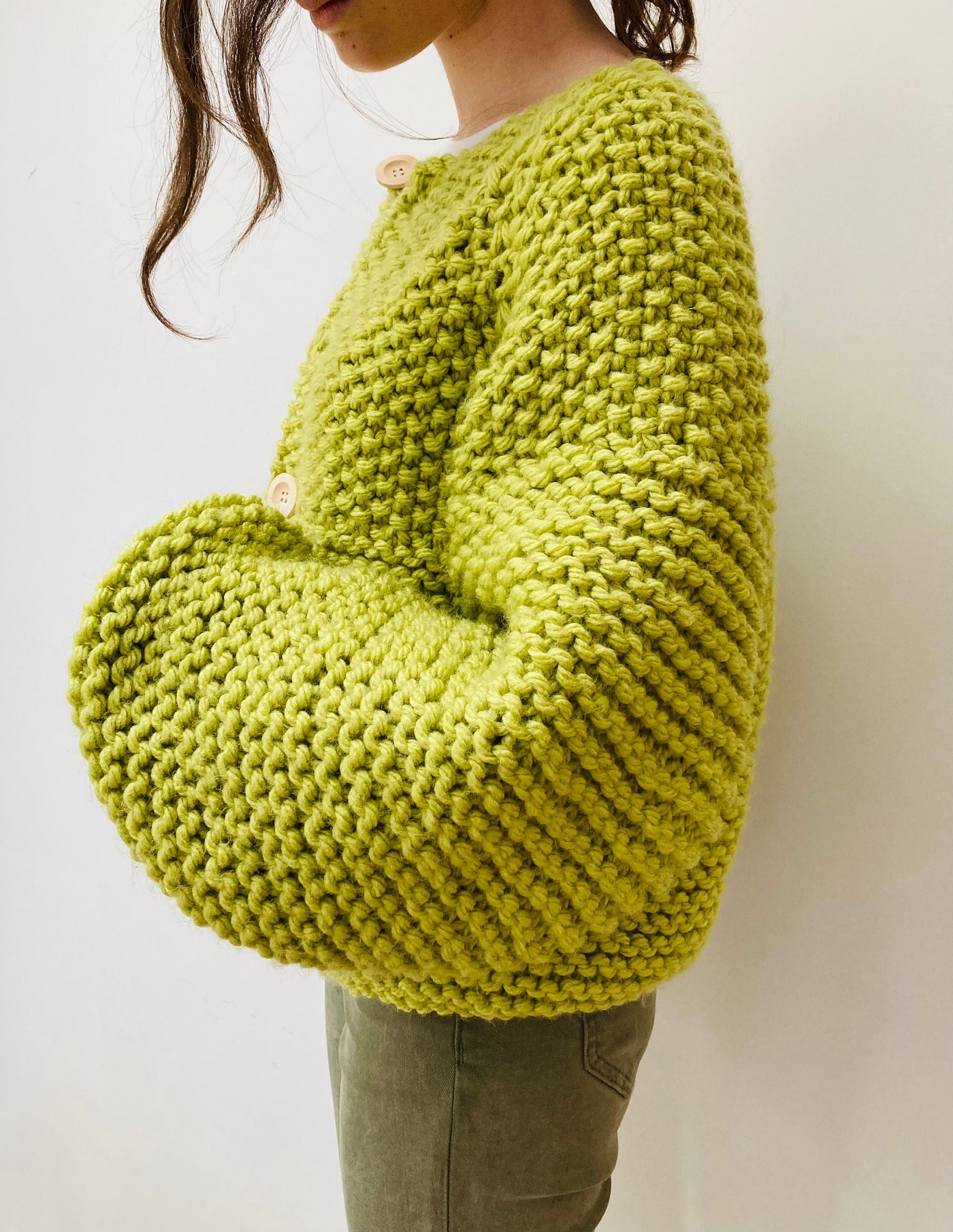 Super Chunky Cardigan Knitting Pattern