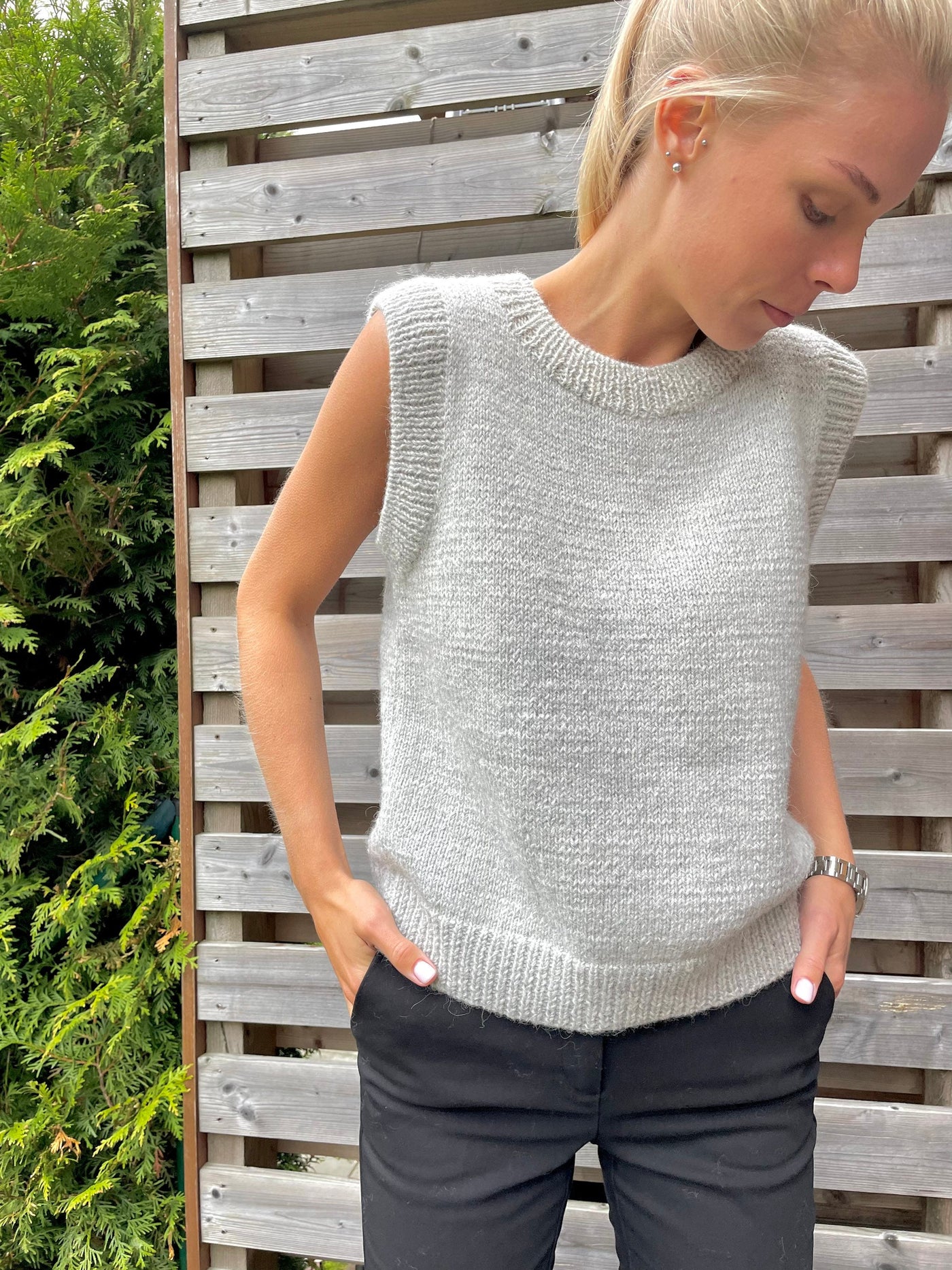 Trendy Vest Top Knitting Pattern