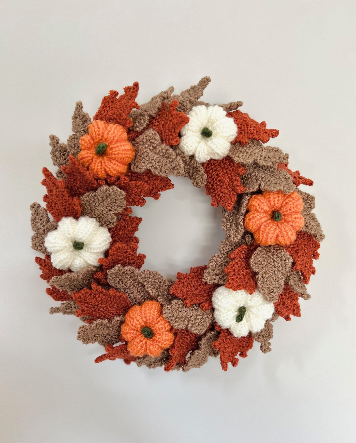 Pumpkin Squash Wreath Knitting Pattern