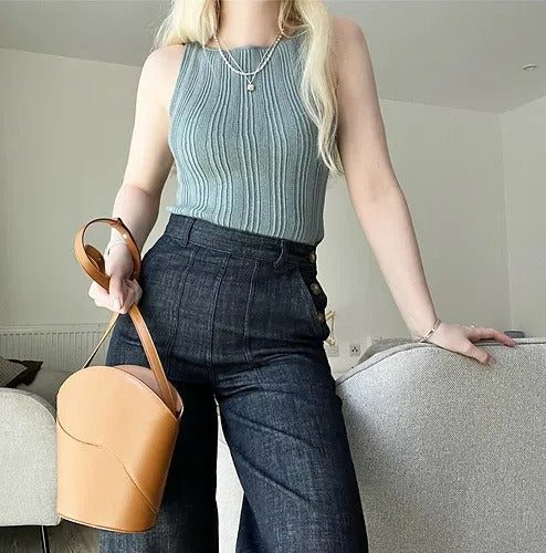 Girl Boss Classic Tank Top Knitting Pattern